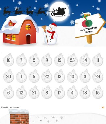 Adventkalender-Sujet: Winterlandschaft © echonet communication GmbH