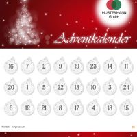 Adventkalender-Sujet: Roter Glitzerhintergrund © echonet communication GmbH