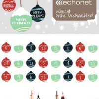 Adventkalender-Sujet: Christbaumkugeln und Schild (Logo) © echonet communication GmbH Adventkalender-Sujet: Christbaumkugeln und Schild (Logo) © echonet communication GmbH